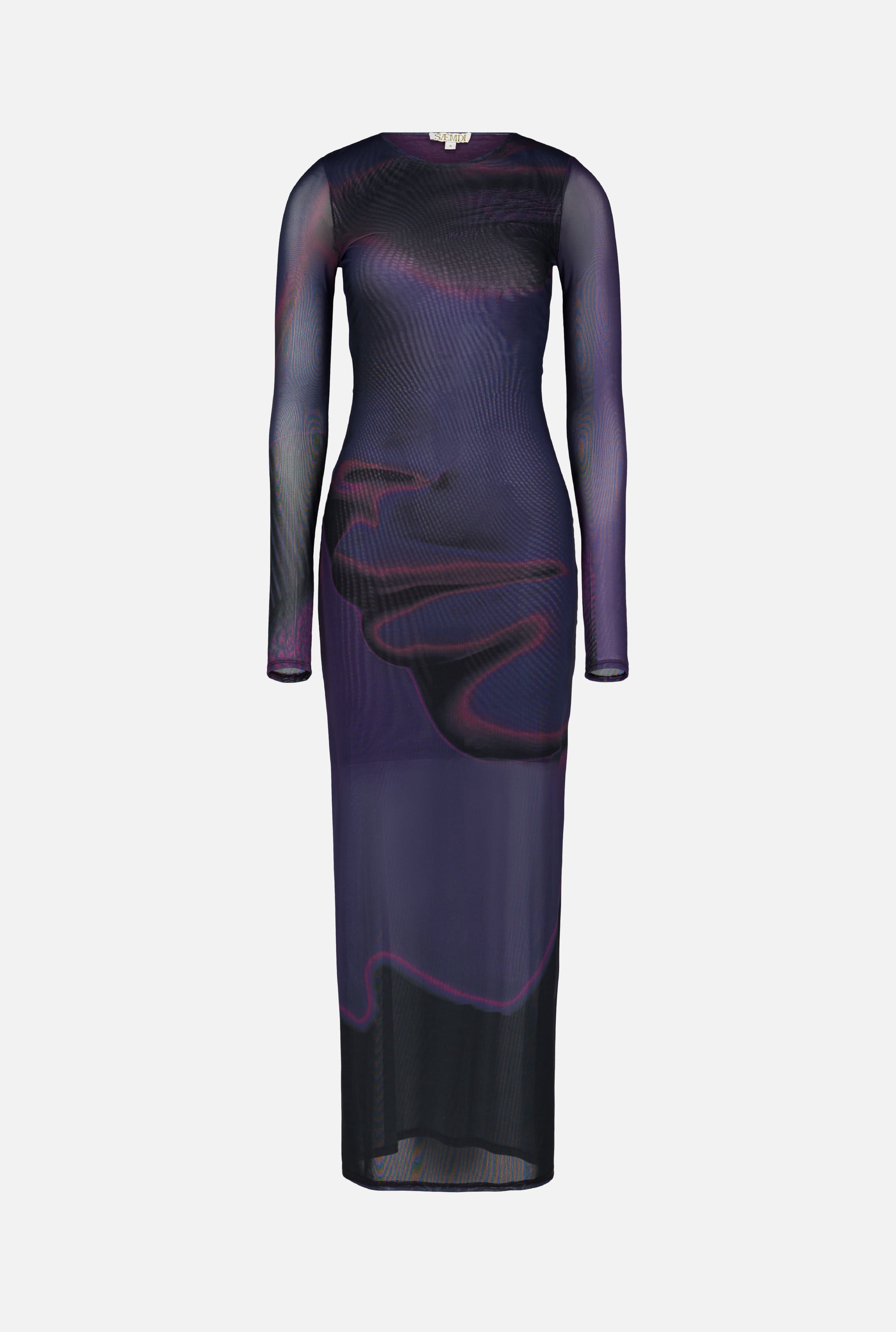 purple mesh dress INDIGO MESH DRESS – SAEMDI