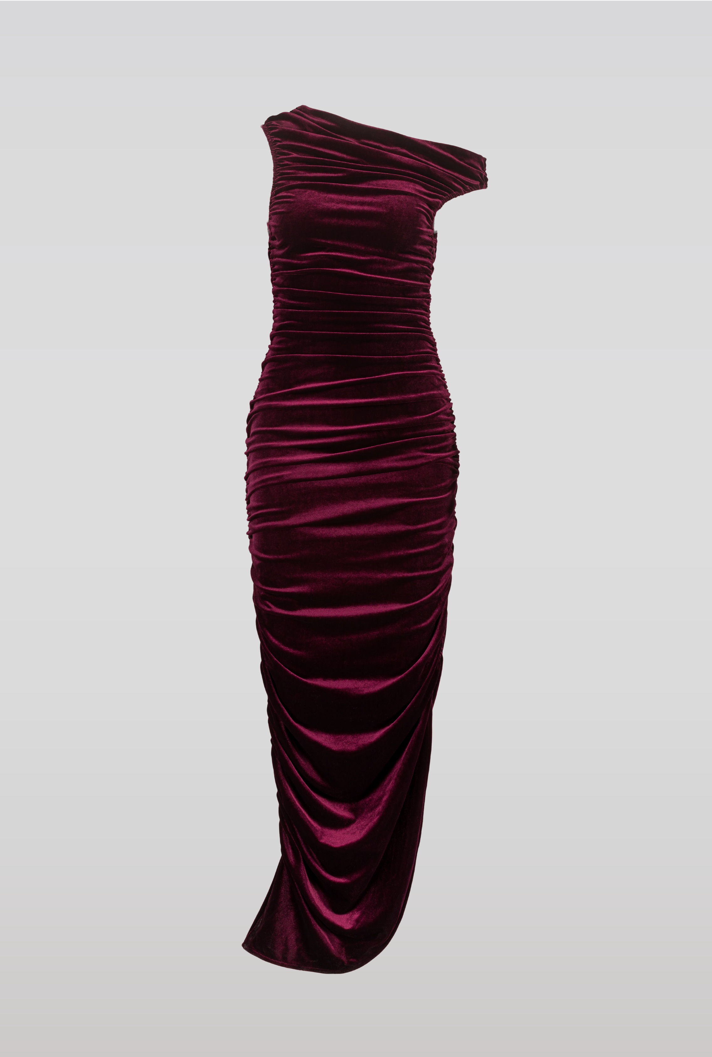 burgundy velvet dress midi ASTRA VELVET DRESS – SAEMDI