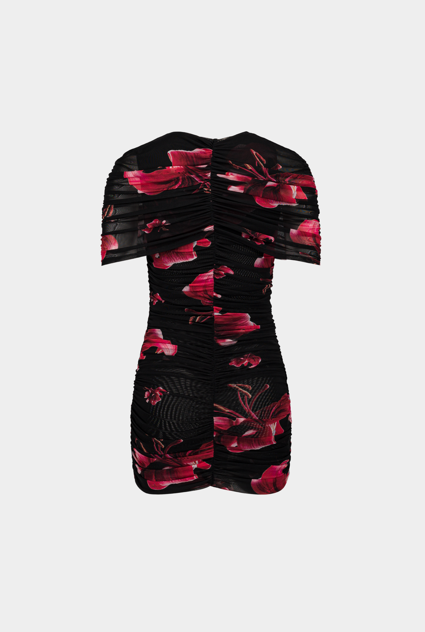 Draped floral mini mesh