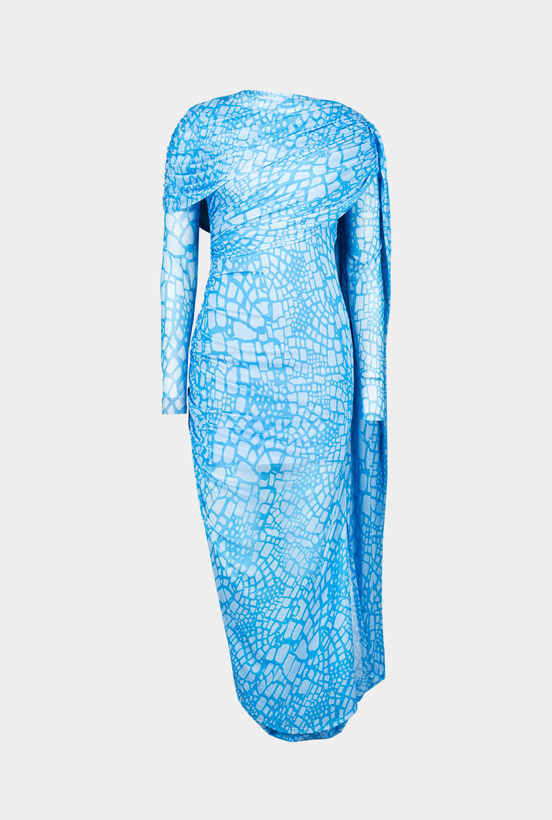 mesh embroidered maxi dress saemdi Mesh Embroidered Maxi Dress