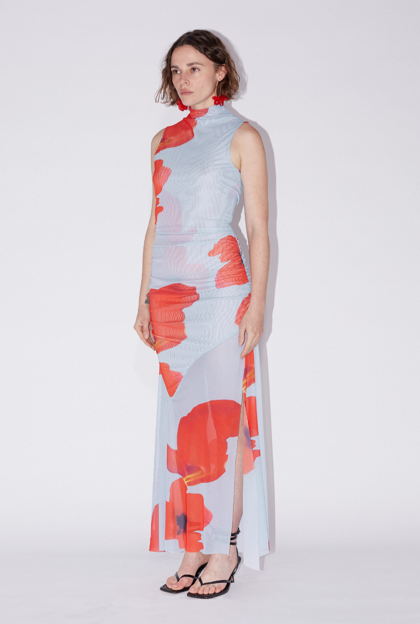 saemdi mesh dress INDIGO MESH DRESS