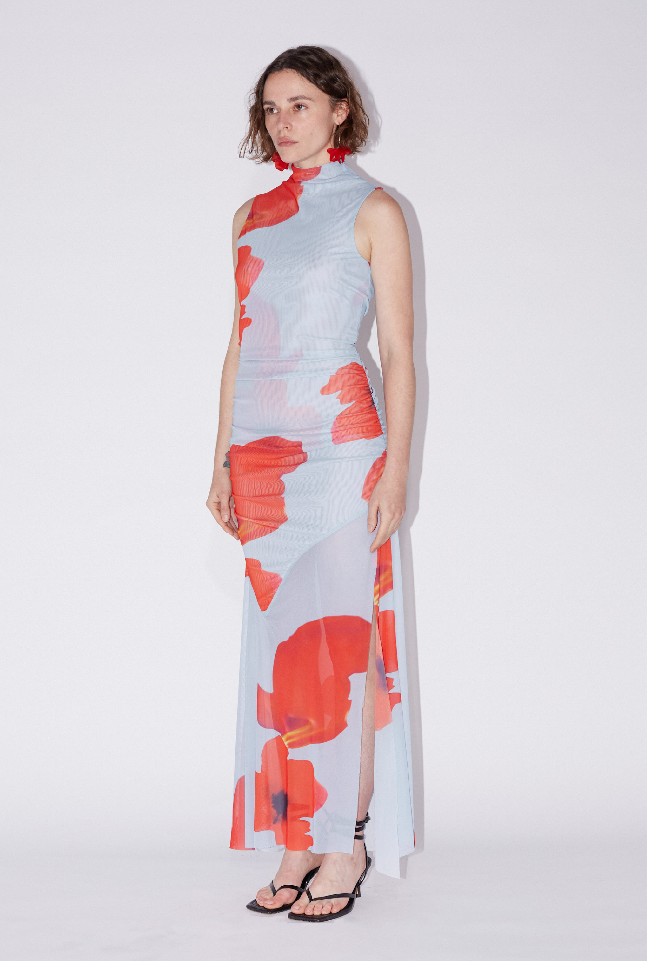printed mesh dress ELLIS MESH DRESS – SAEMDI