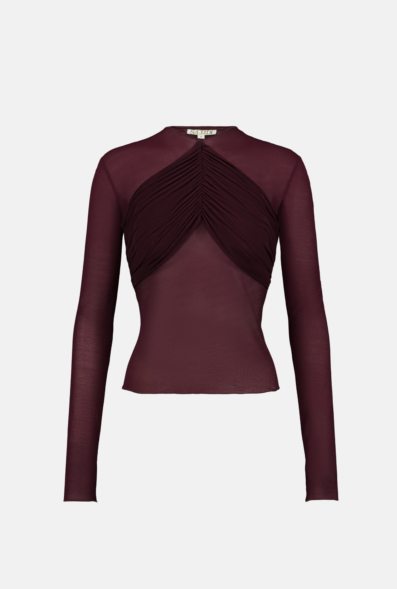 Bordeaux mesh with draping