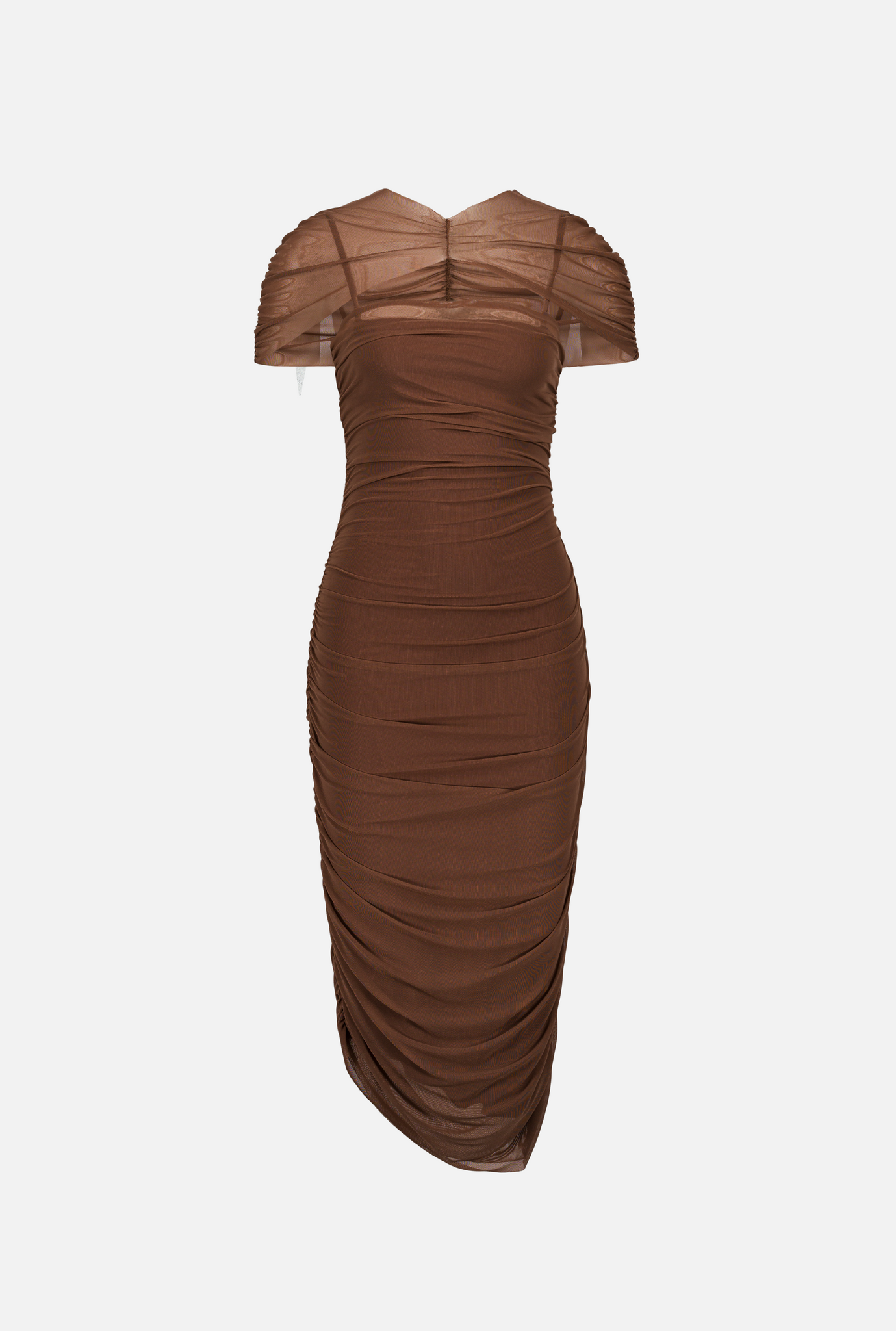 Draped cape dress
