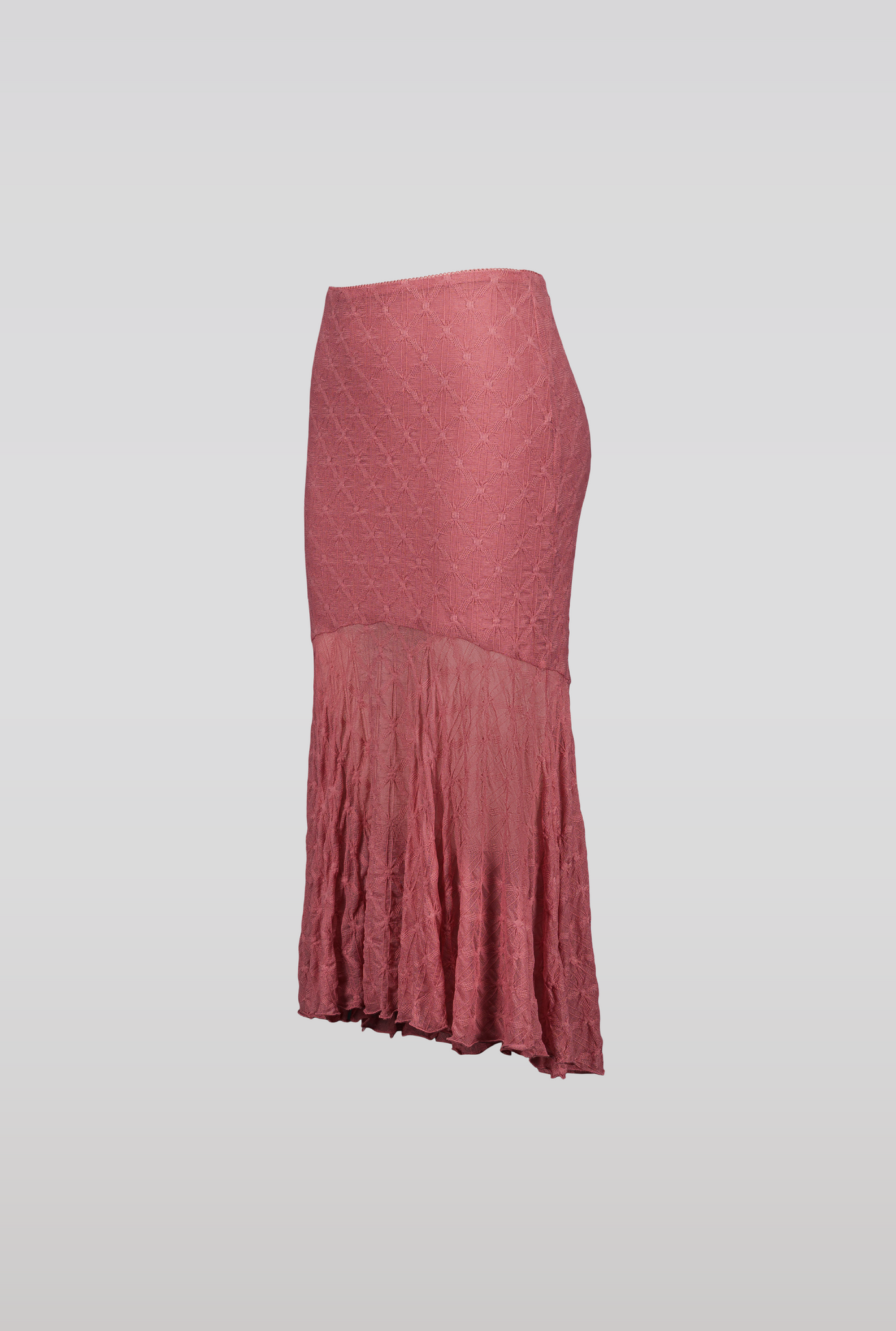 Crinkled jersey skirt