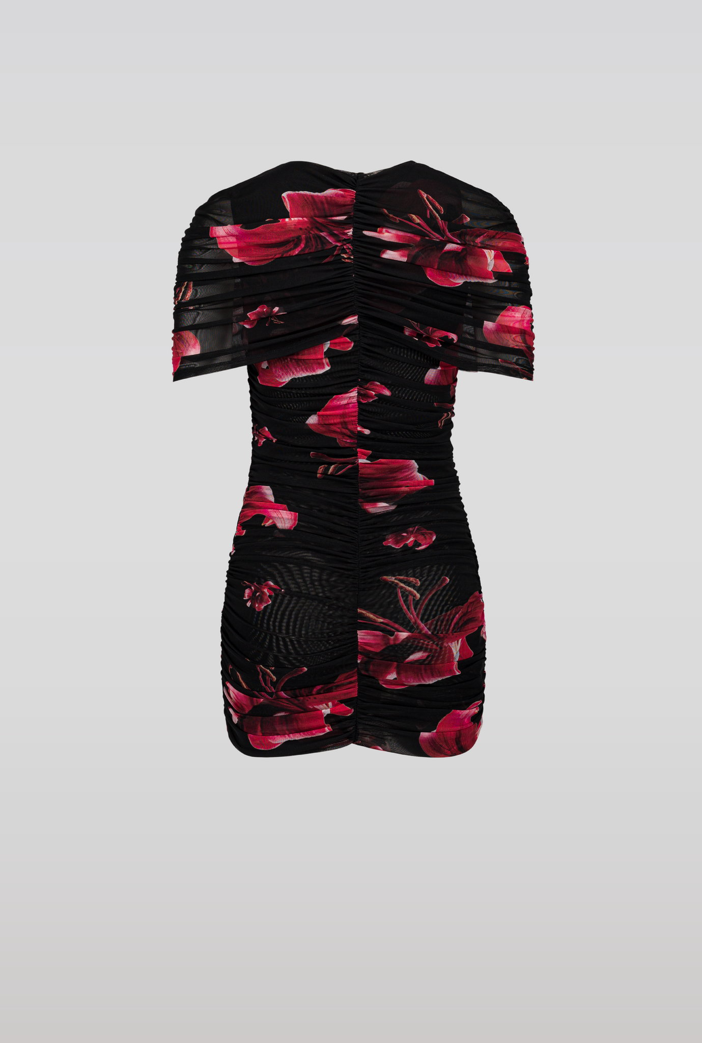 Draped floral mini mesh