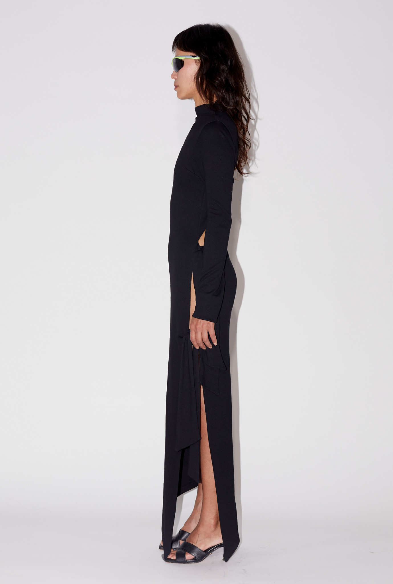 Open Side Jersey Dress