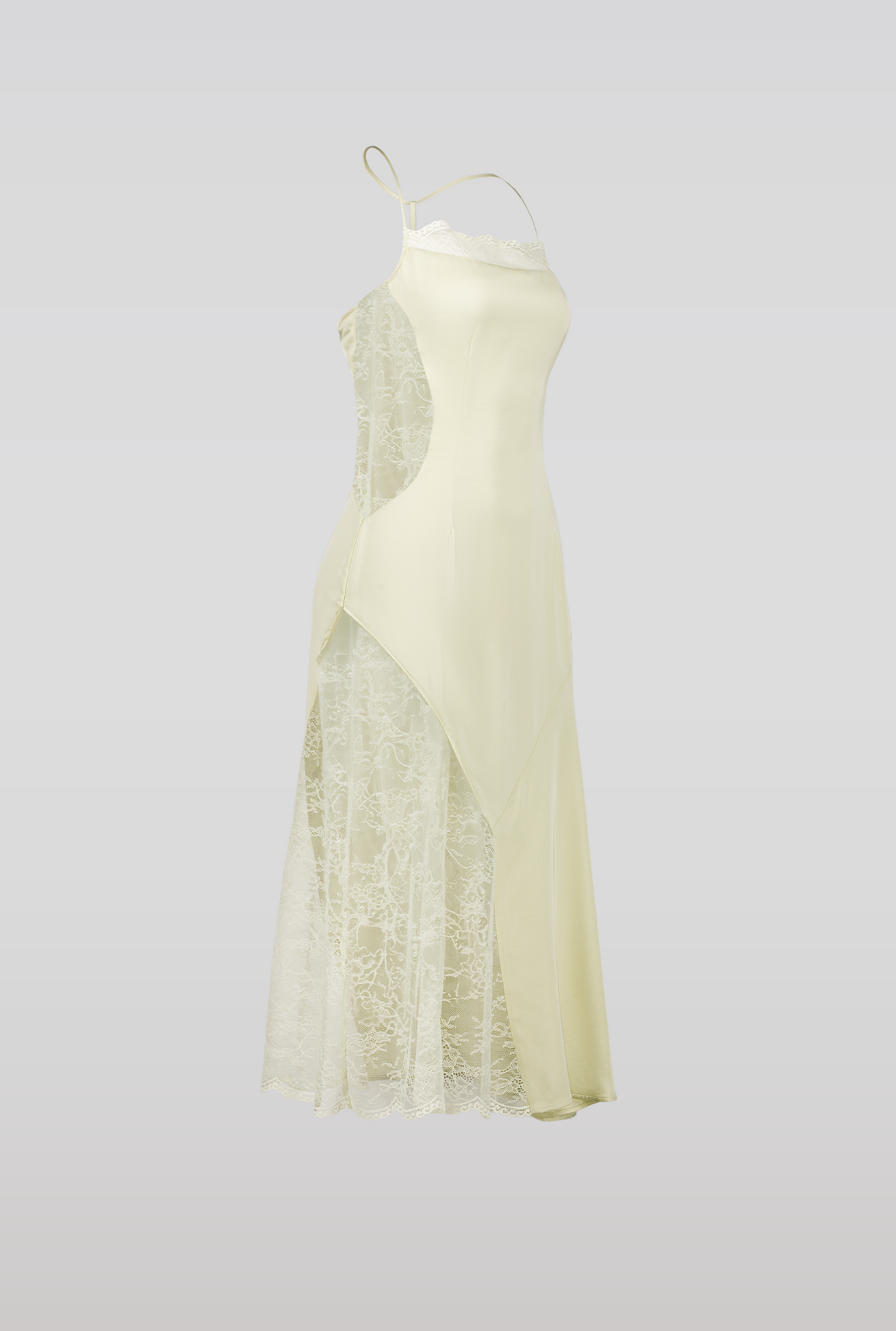 Lace trim Midi Dress