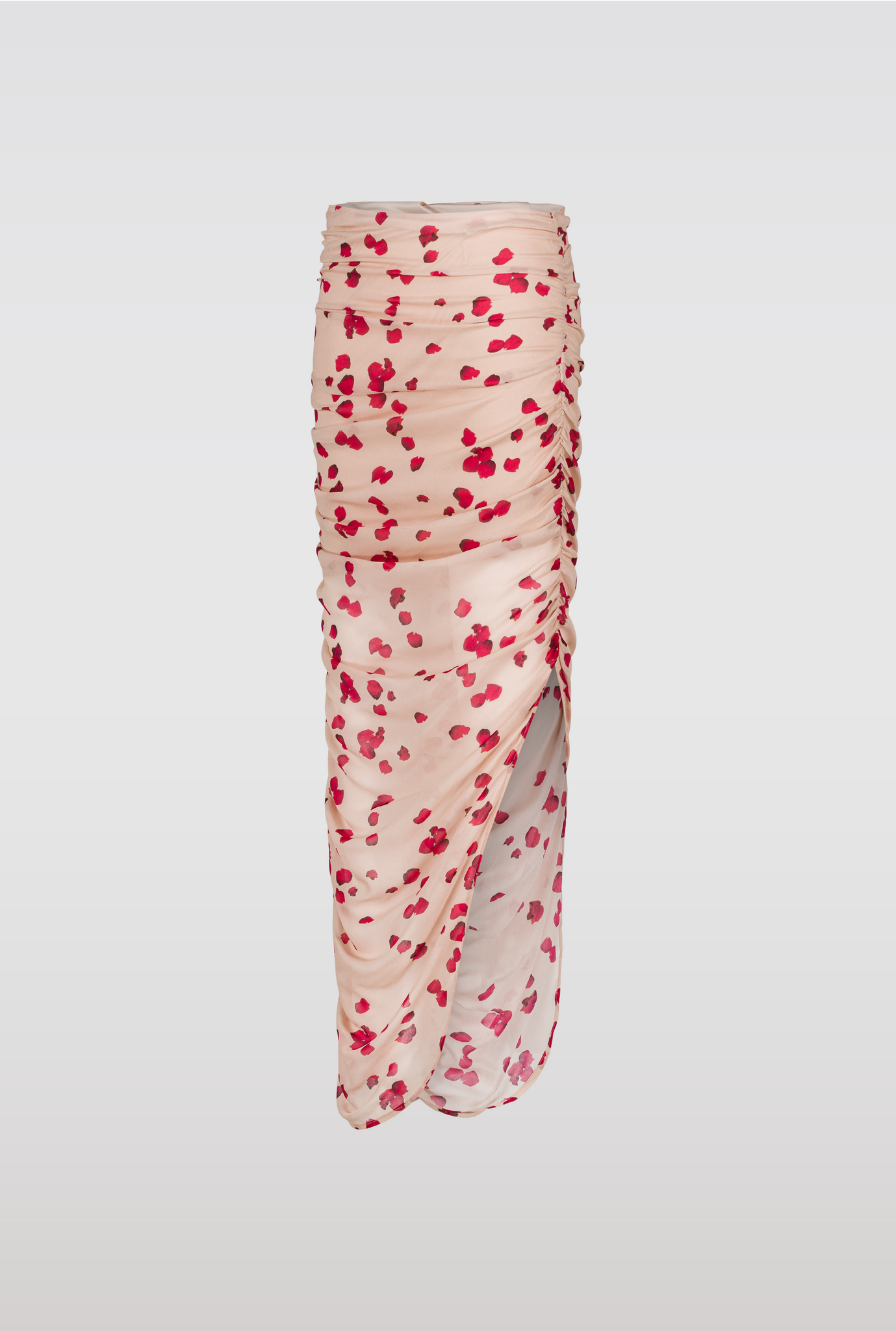 Nude rose chiffon skirt
