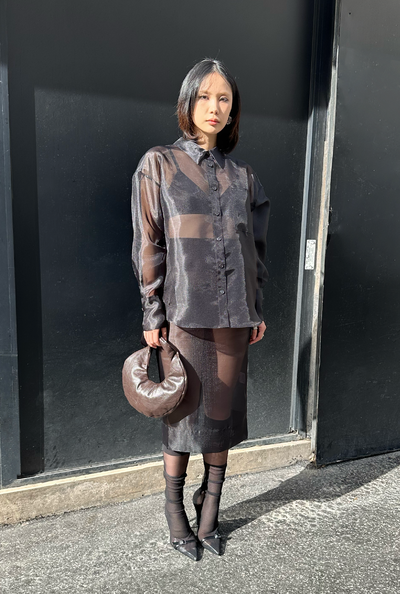 Oversized Organza Shirt