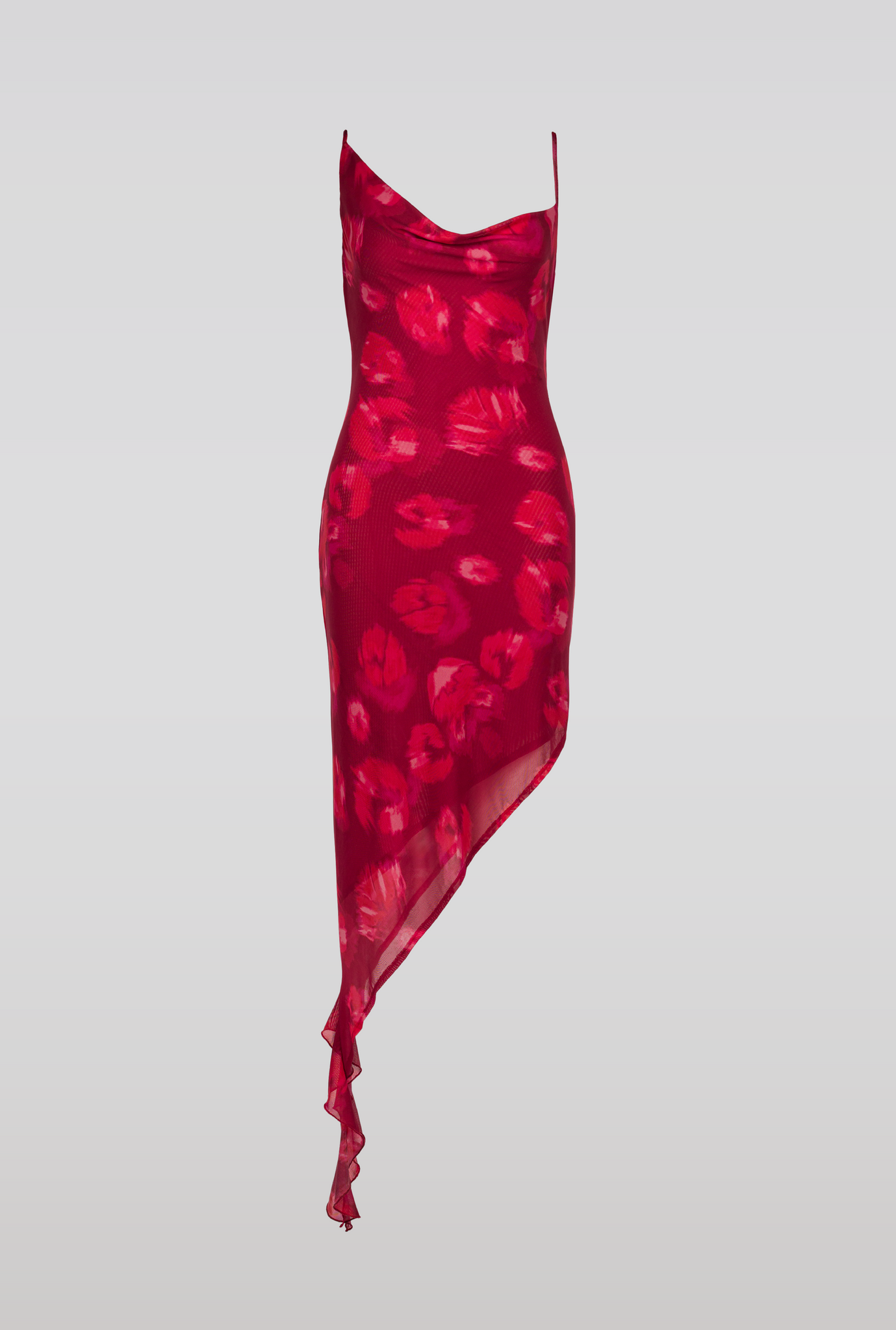 Waterfall mesh dress