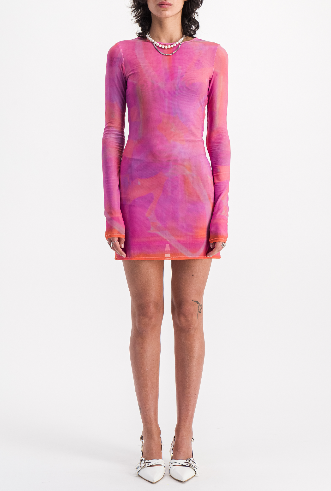 Mini mesh dress