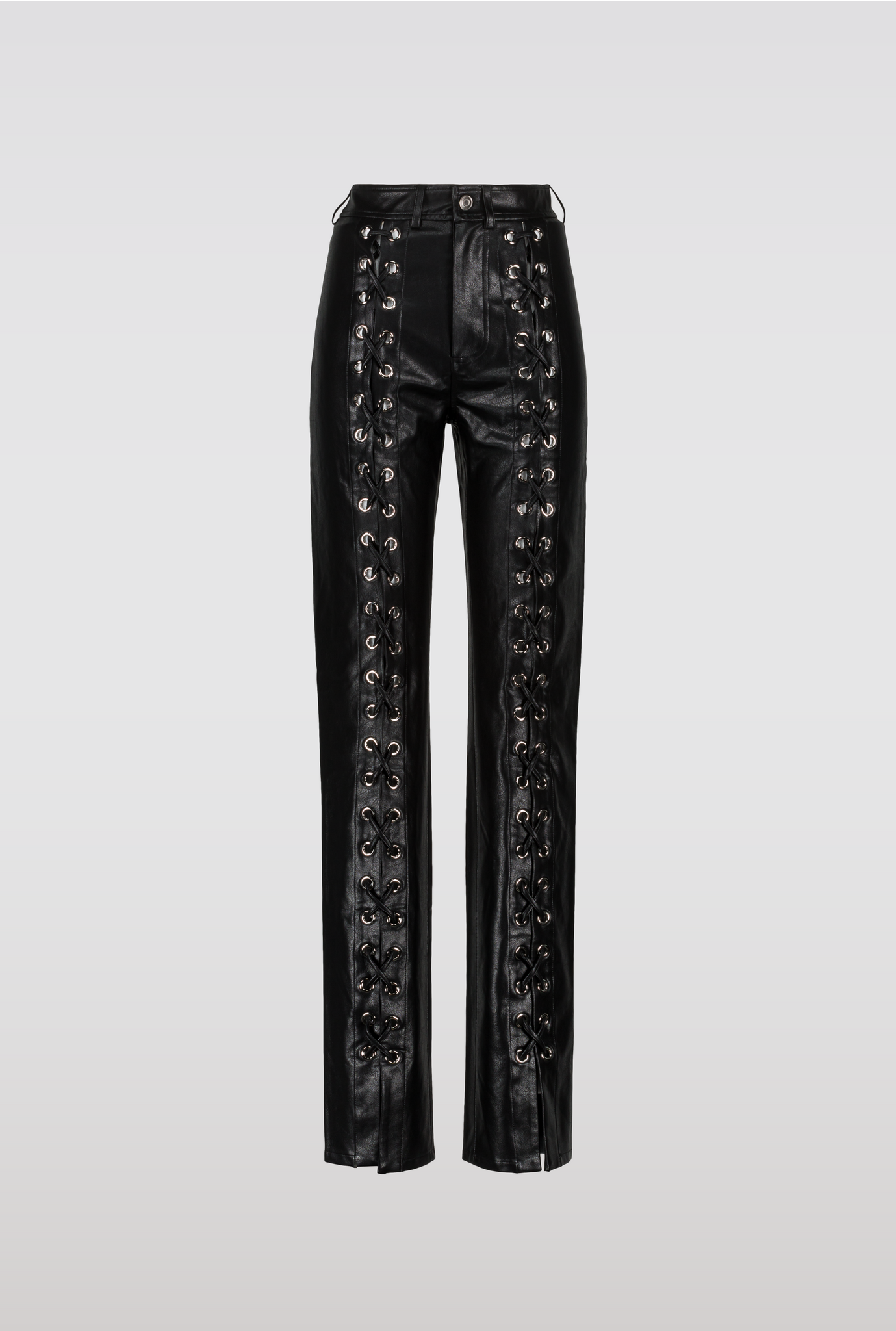 Lace Up PU Pant