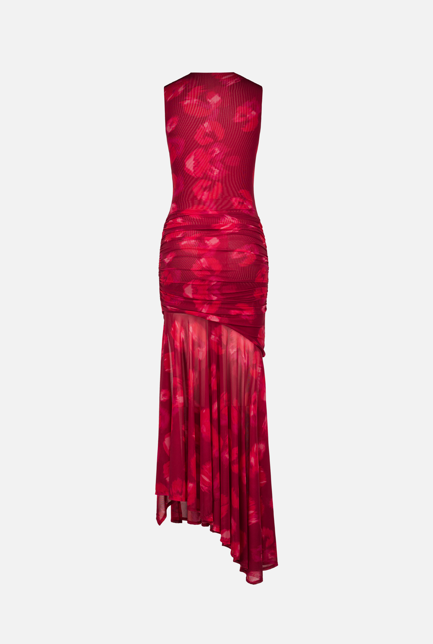 Draped mesh dress