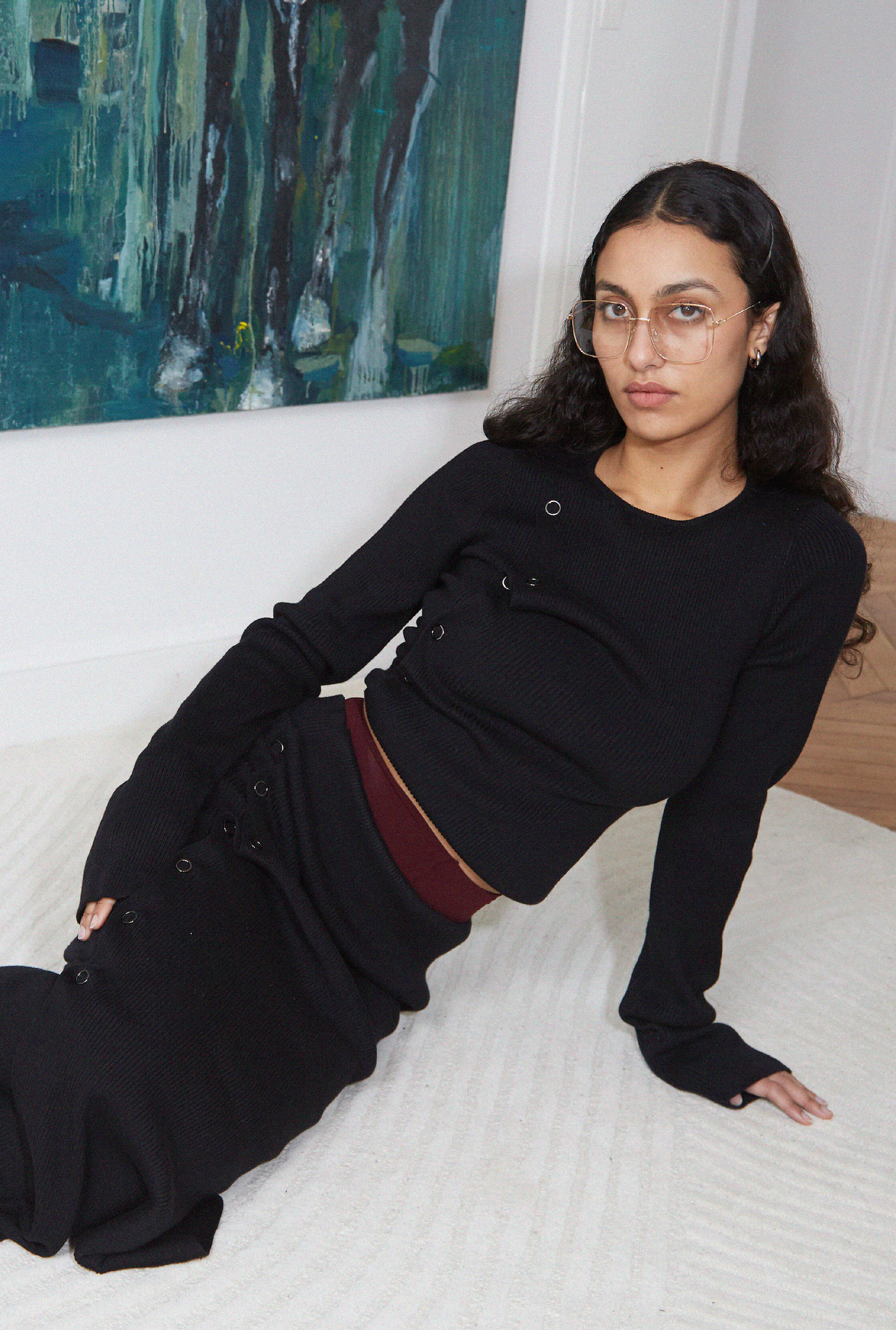 Deconstructed Rib Skirt