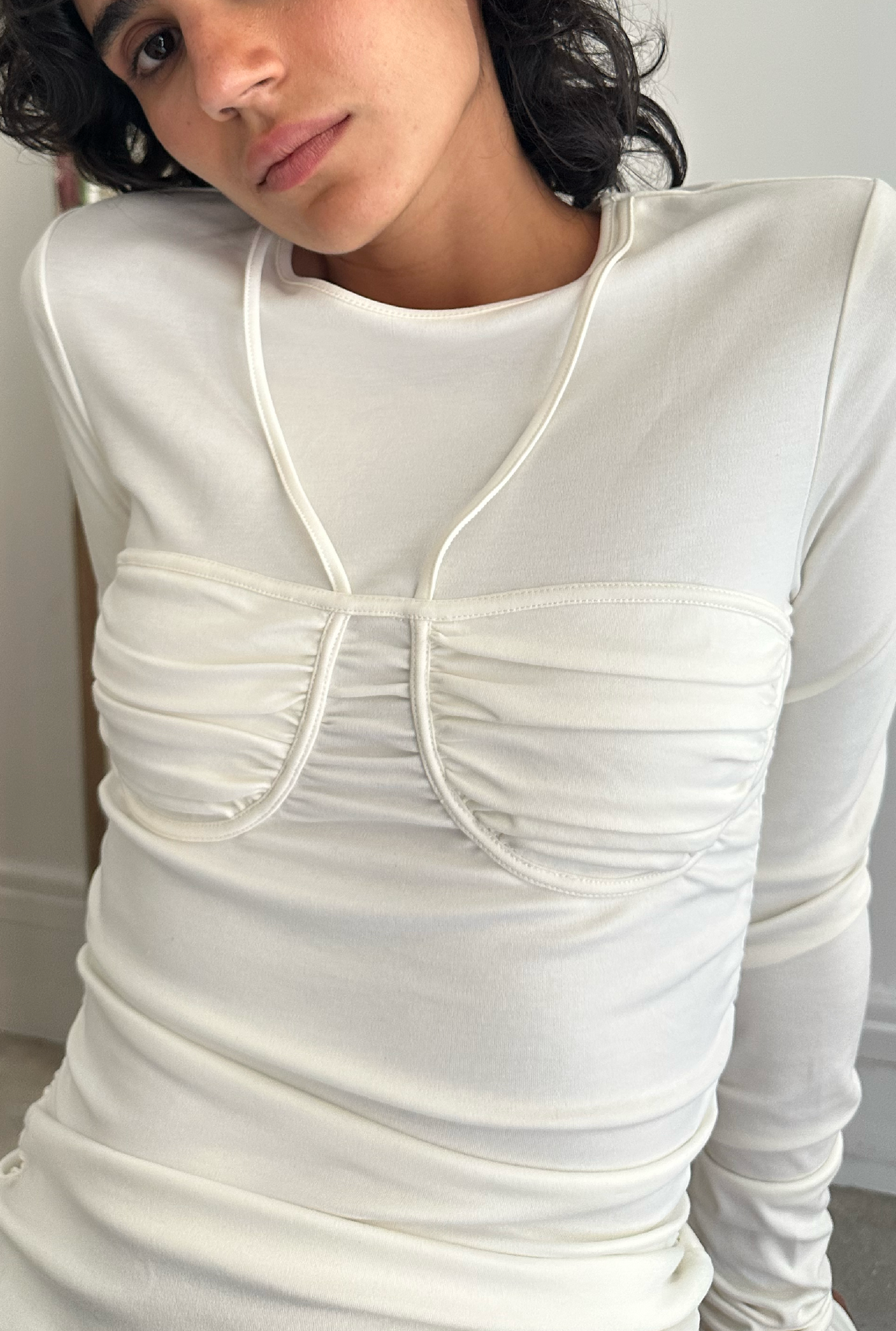 Fitted bra top