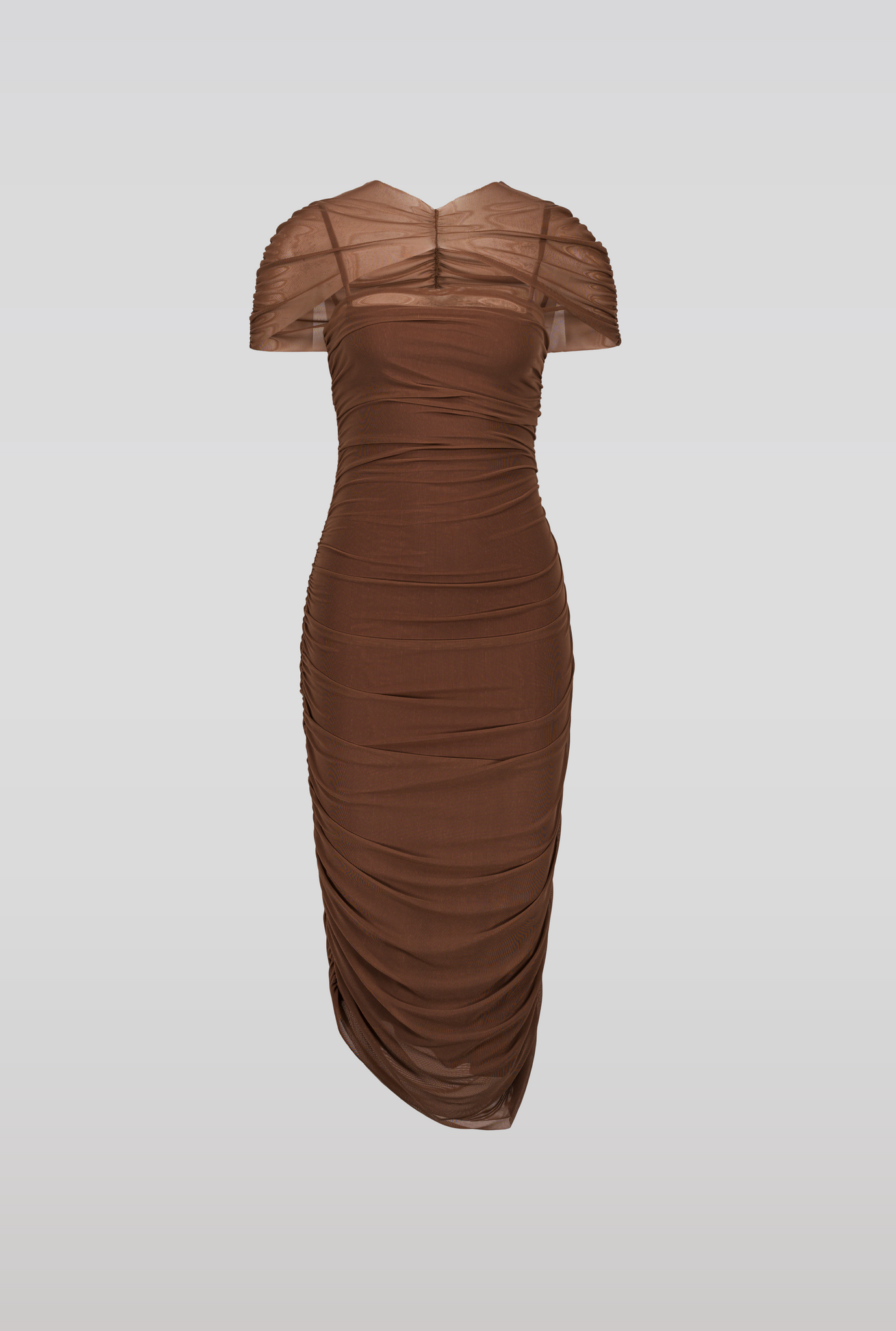 Draped cape dress