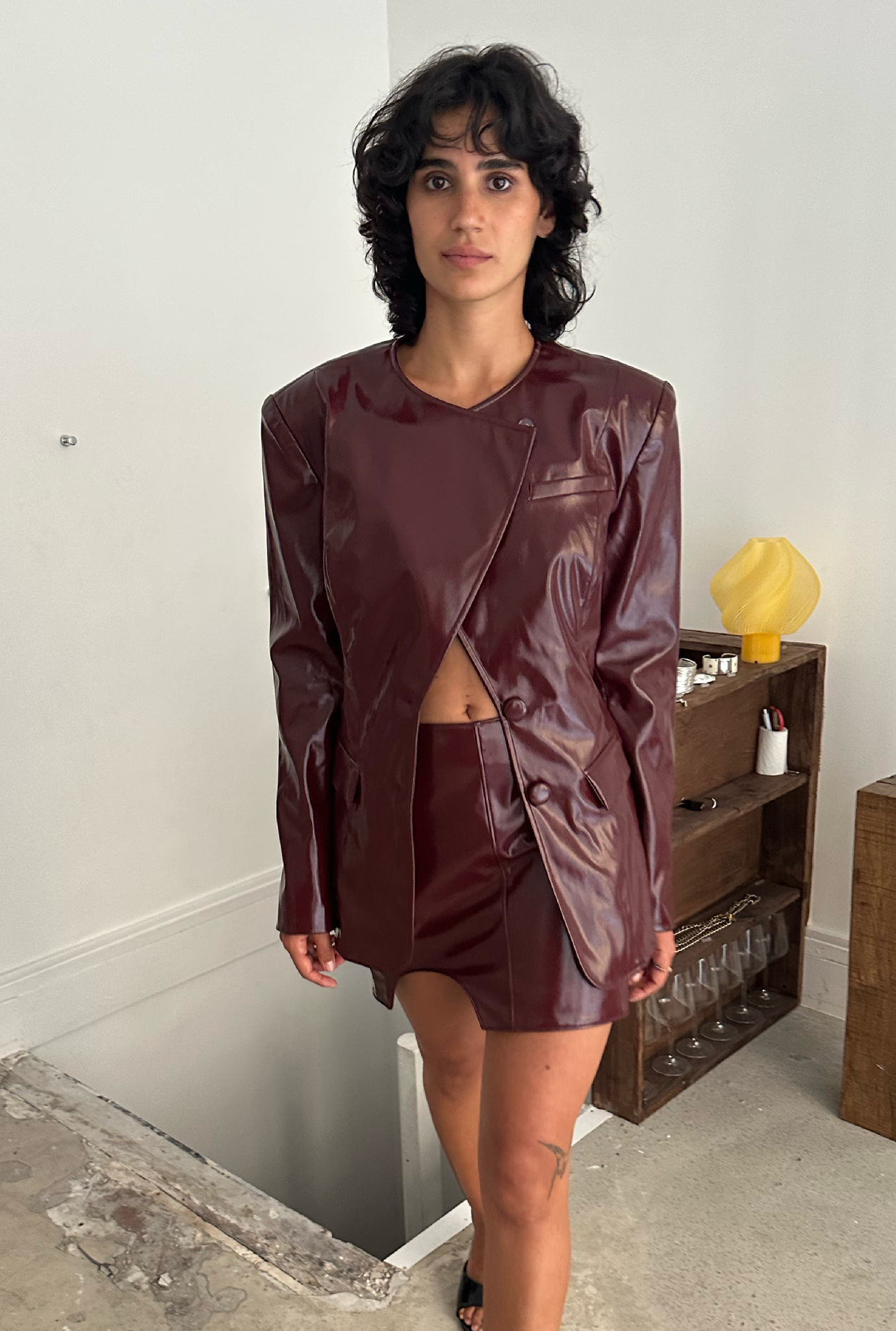 Sculptural suit jacket