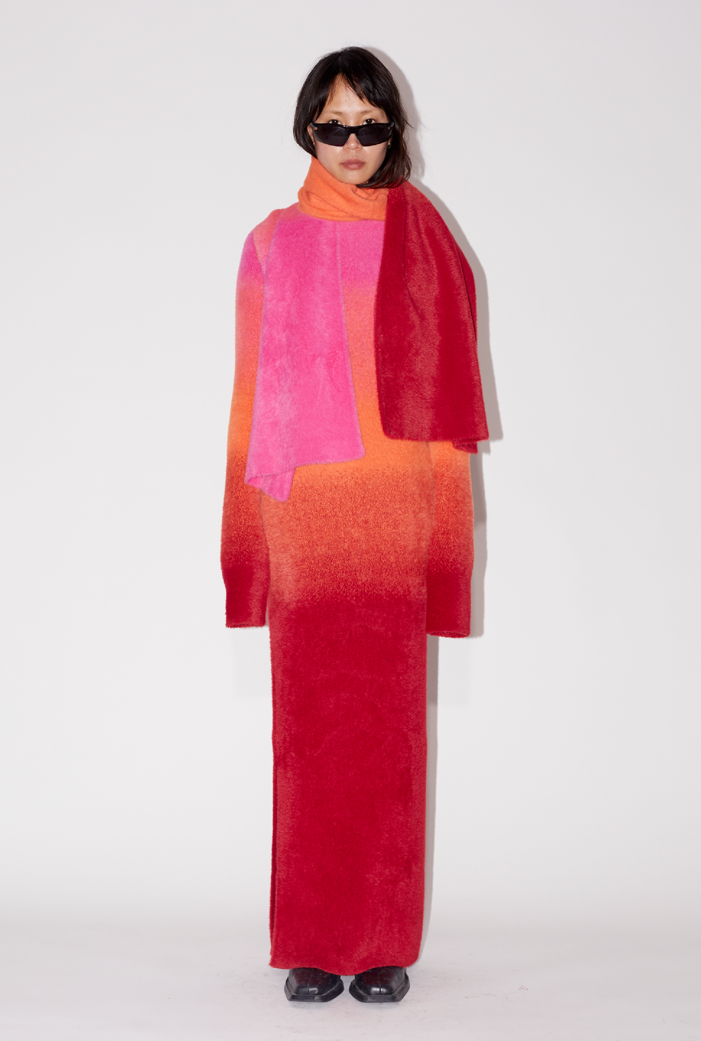 Gradient Knit Scarf