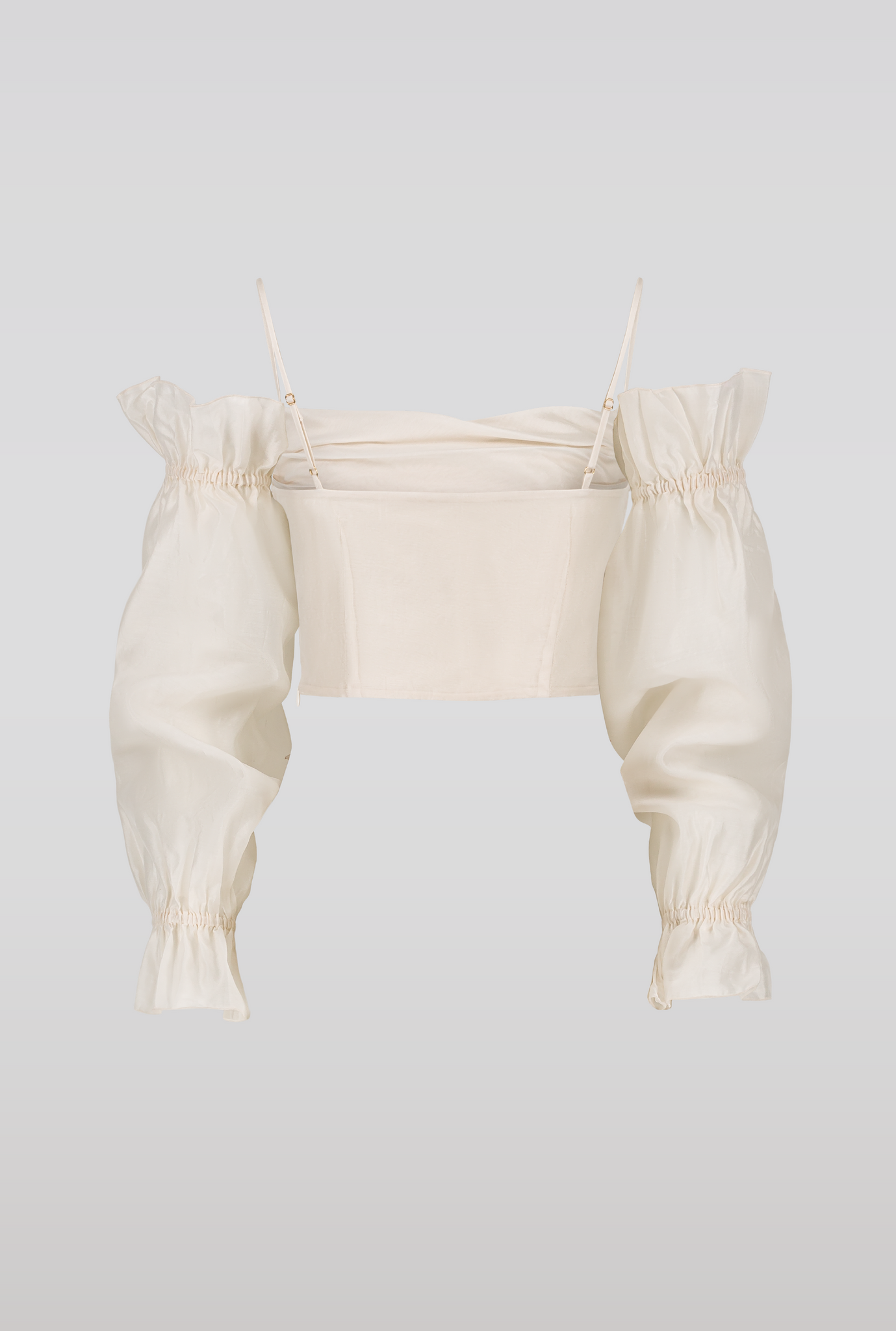 Raw silk top & sleeves