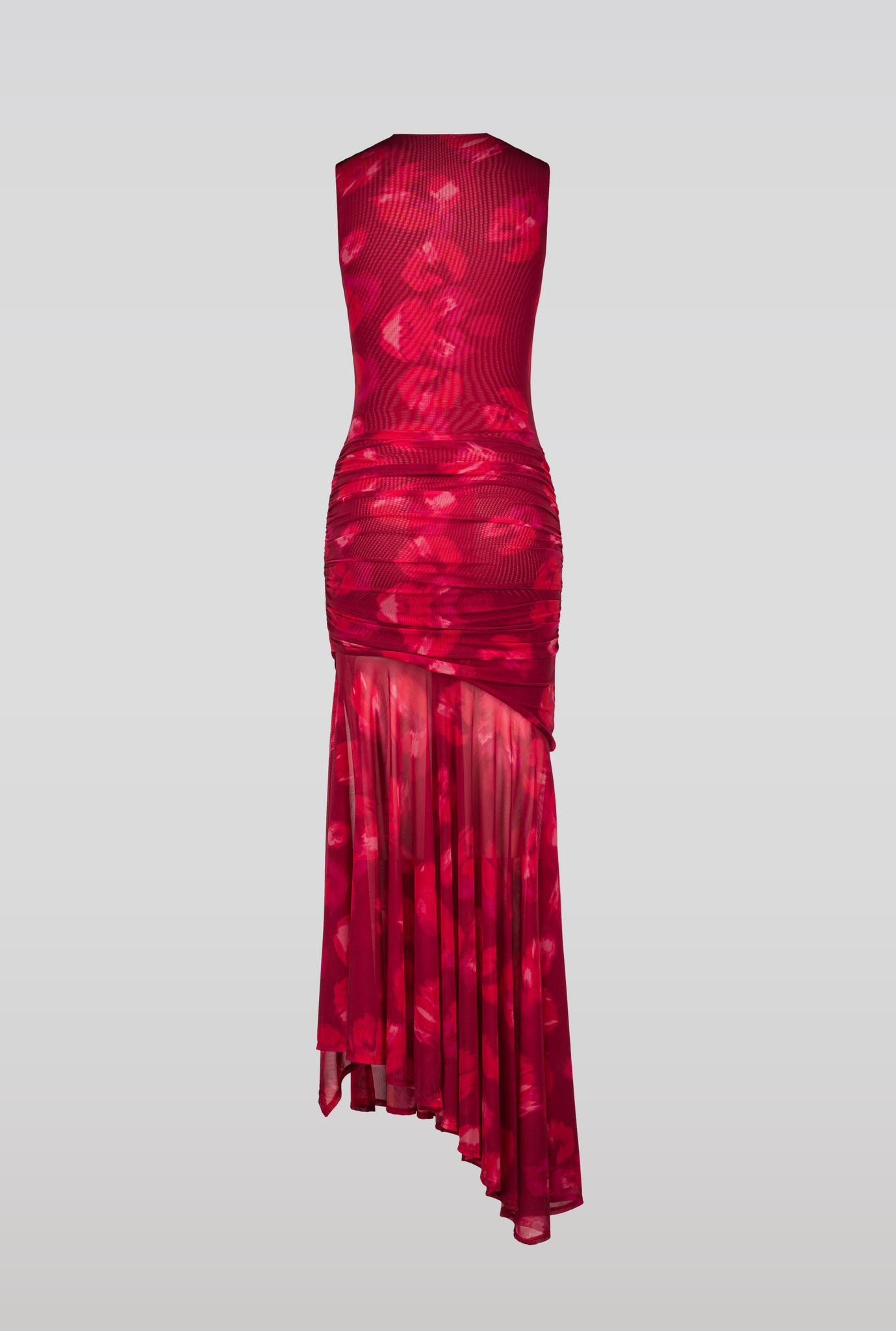 Draped mesh dress