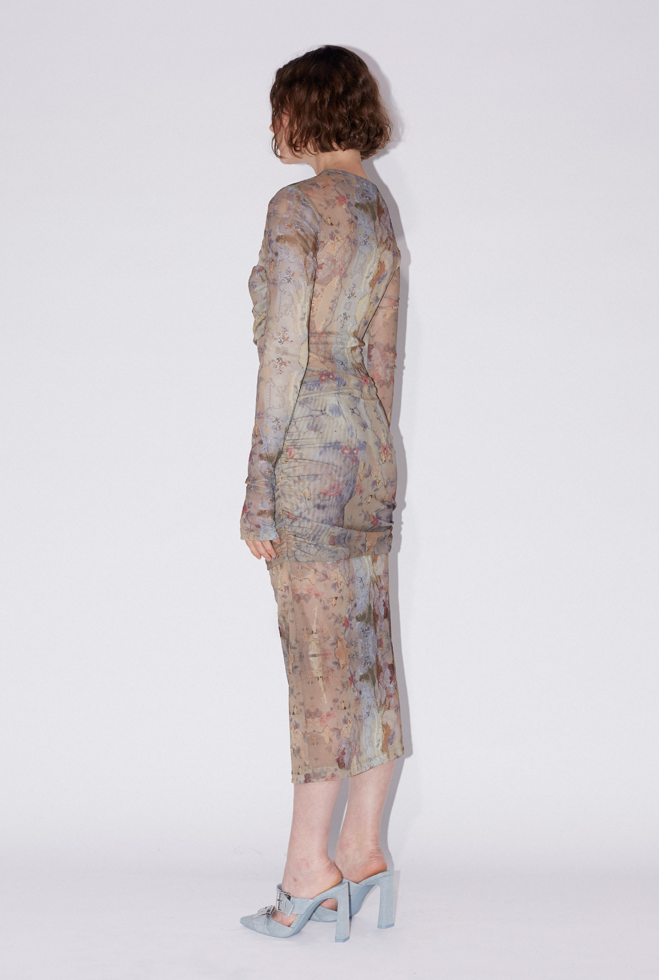 Draped mesh dress  SAEMDI